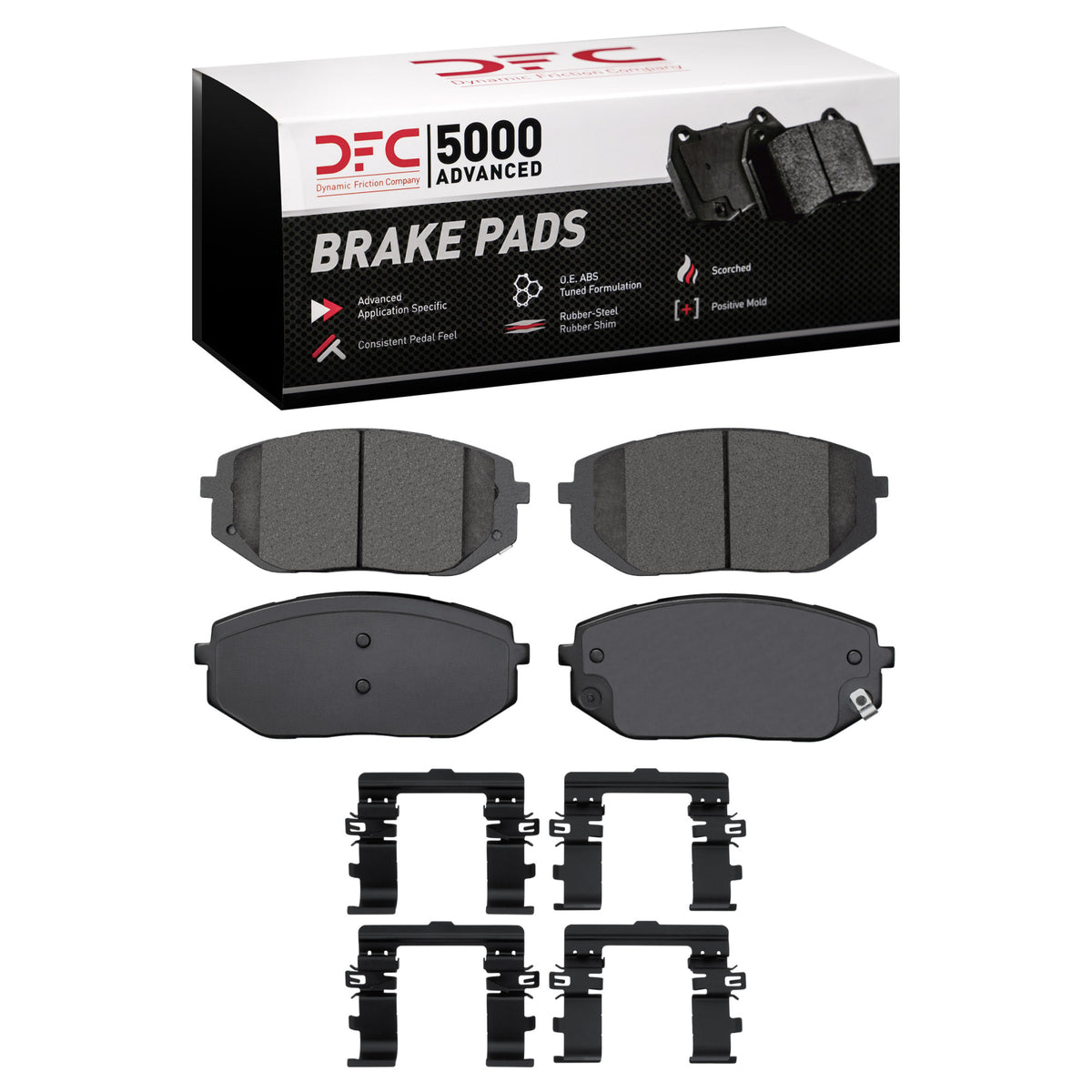 DFC 25-25 Kia K5 Front 5000 Advanced Low Metallic Brake Pads and Hardware Kit