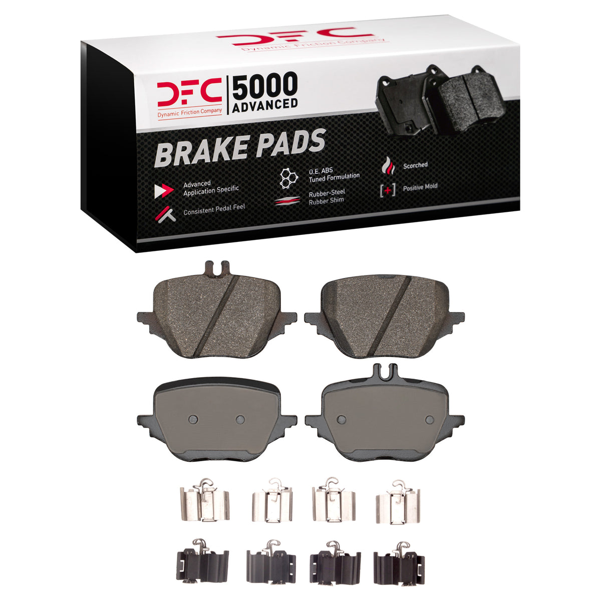 DFC 23-25 Mercedes-Benz C43 AMG Rear 5000 Advanced Low Metallic Brake Pads and Hardware Kit