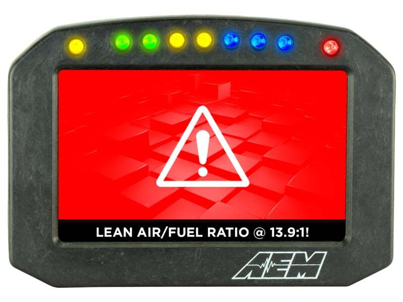 AEM CD-5LG Carbon Logging Flush Digital Dash Display w/ Internal 20Hz GPS & Antenna