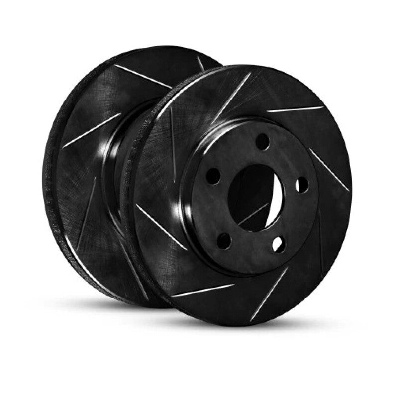 R1 2026+ Jeep Cherokee Front Slotted Black Brake Rotor