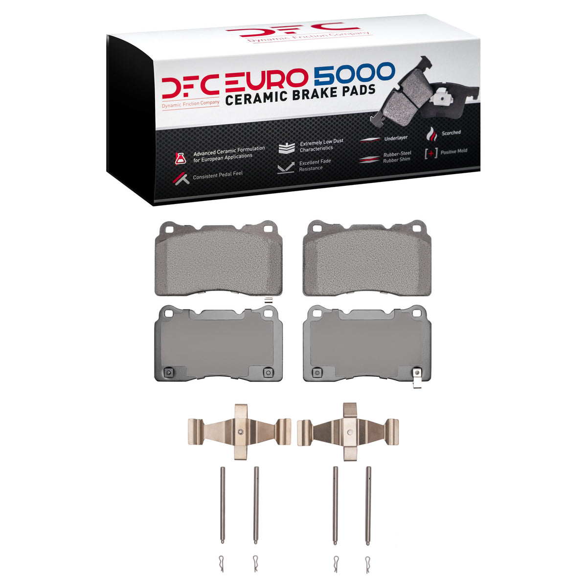 DFC 03-20 Subaru WRX Front Euro 5000 Ceramic Brake Pads and Hardware Kit