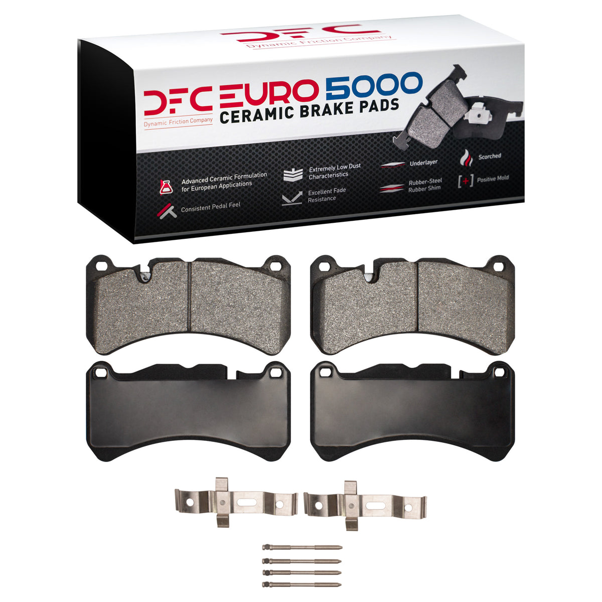 DFC 05-11 Mercedes-Benz CLK63 AMG Front Euro 5000 Ceramic Brake Pads and Hardware Kit