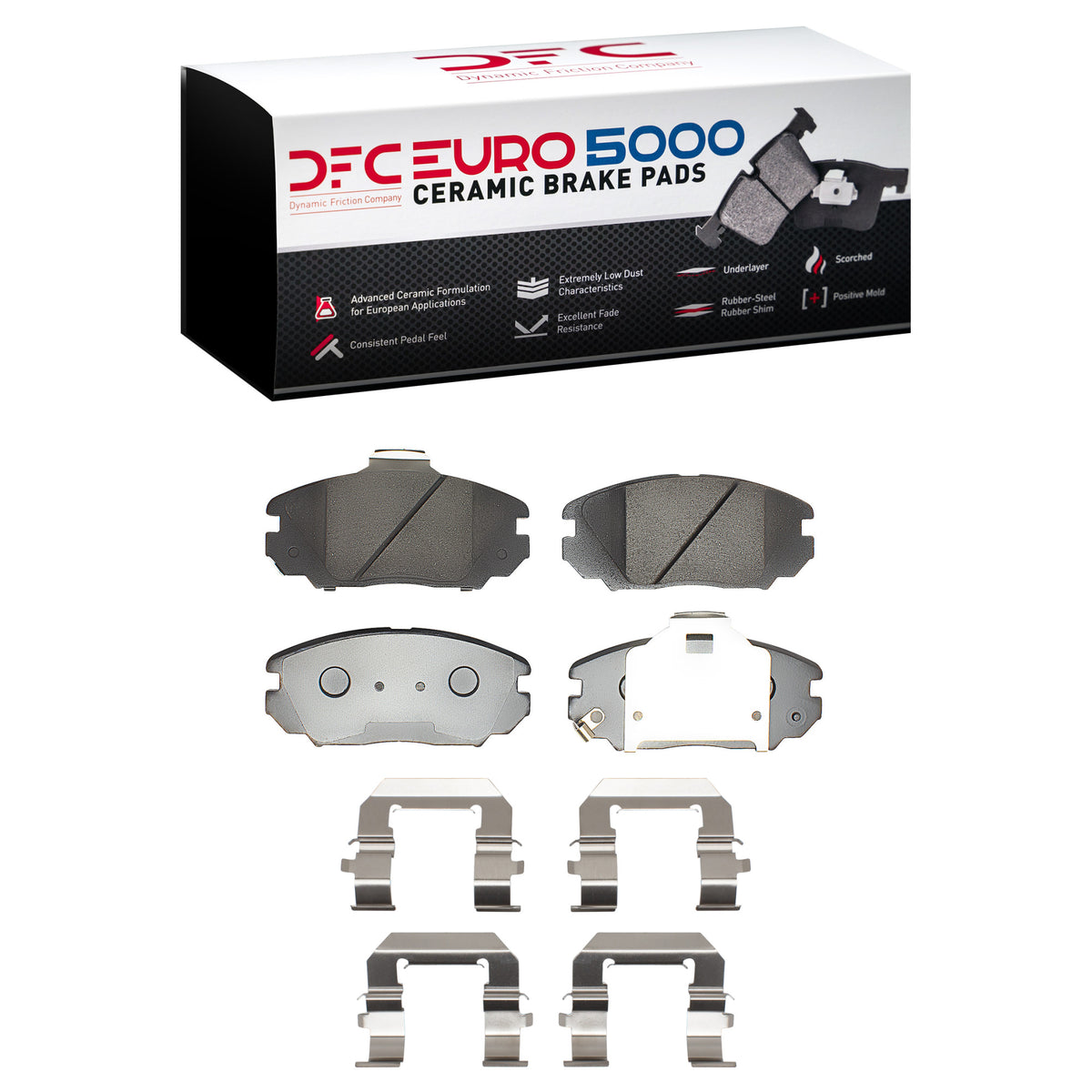 DFC 10-20 Buick Allure Front Euro 5000 Ceramic Brake Pads and Hardware Kit