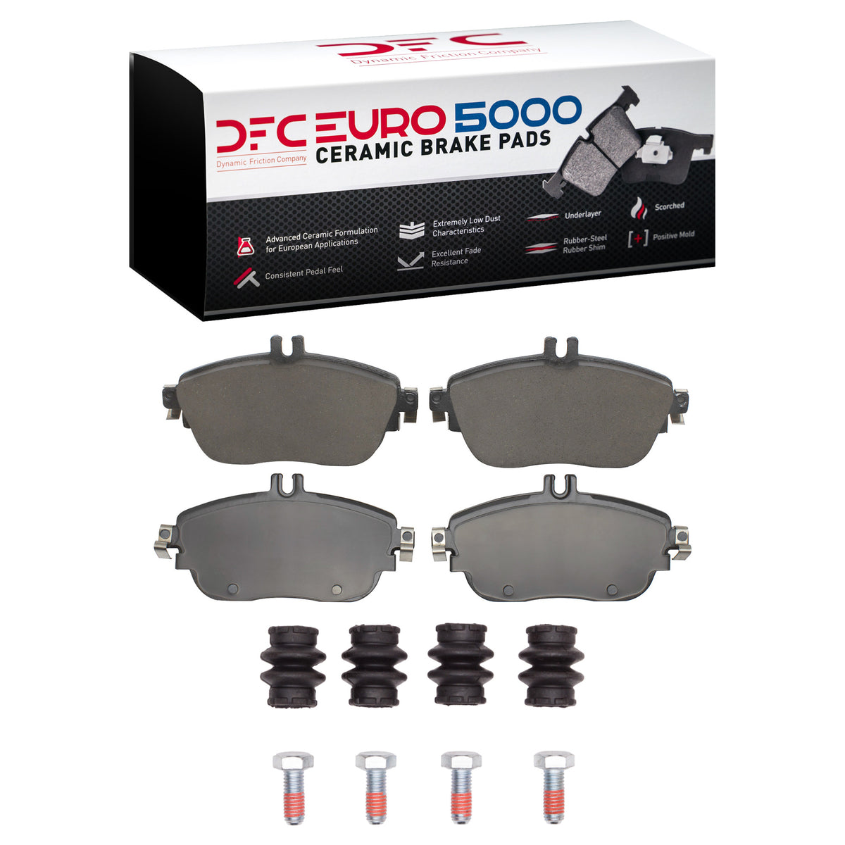 DFC 12-20 Infiniti QX30 Front Euro 5000 Ceramic Brake Pads and Hardware Kit