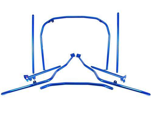 Cusco D1 Chromoly 2-Pssgr 5-PT Roll Cage Nissan 180SX/240SX S13 (RHD) (S/O/No Cancel) CUSCO BLUE