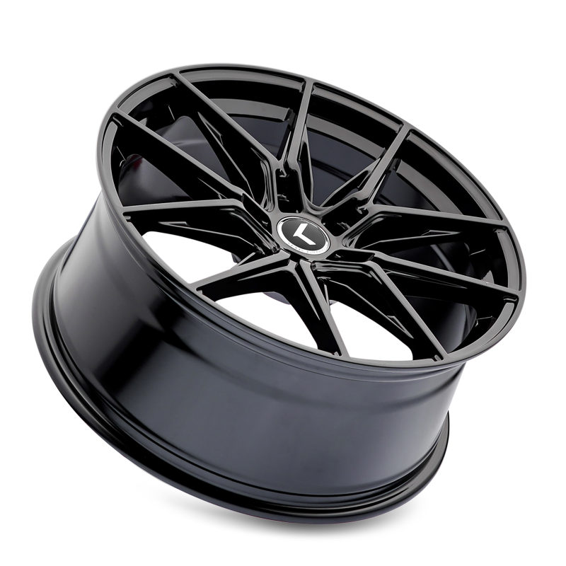 Kraze KR196 Evolve 19x8.5 / 5x112 BP / 30mm Offset / 66.56mm Hub Gloss Black Wheel