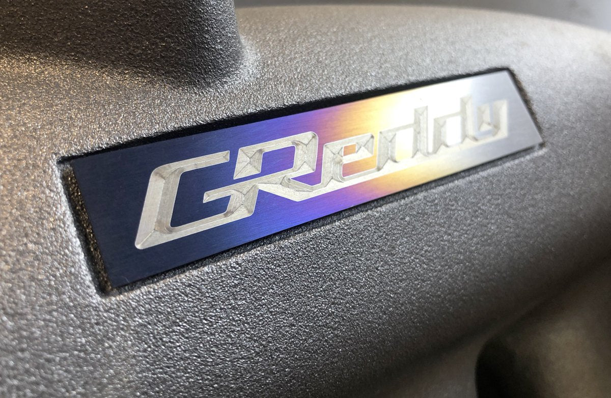 GReddy Titanium Intake Manifold Badge (105mm X 20mm)