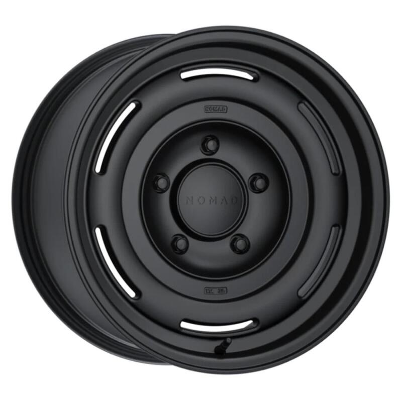 Nomad N504SB Field 17x8.5in / 5X150 BP / 0mm Offset / 110.5mm Bore - Satin Black