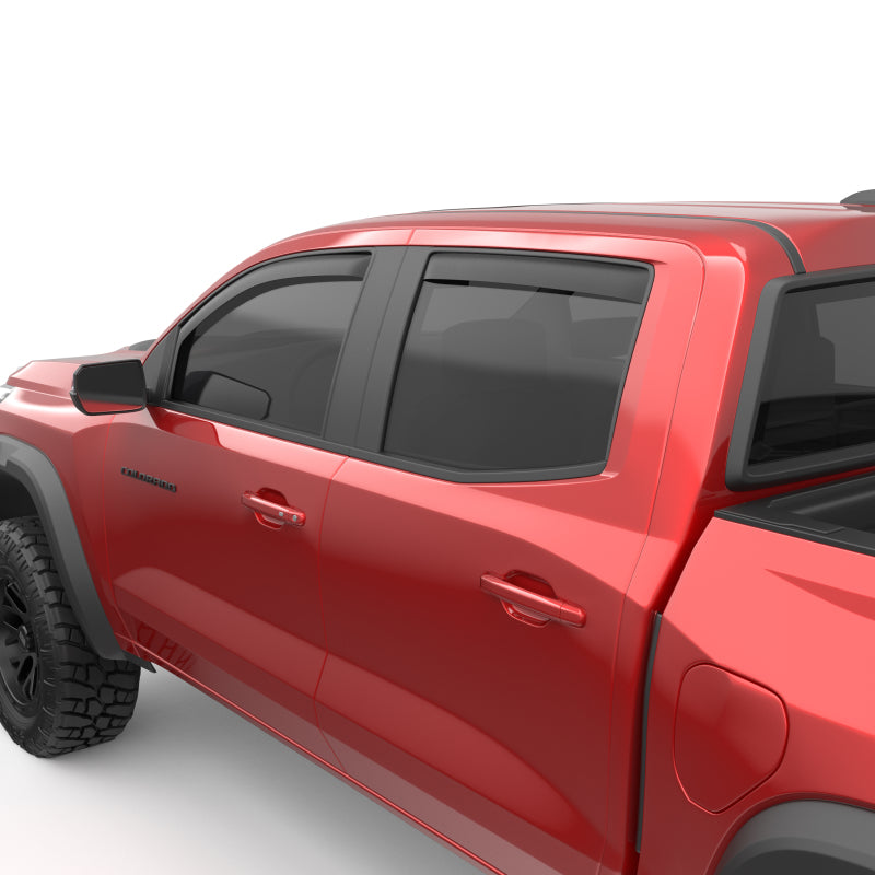 EGR 23-24 Chevy Colorado/GMC Canyon Crew Cab In-Channel Window Visors - Set of 4 - Matte (571485)