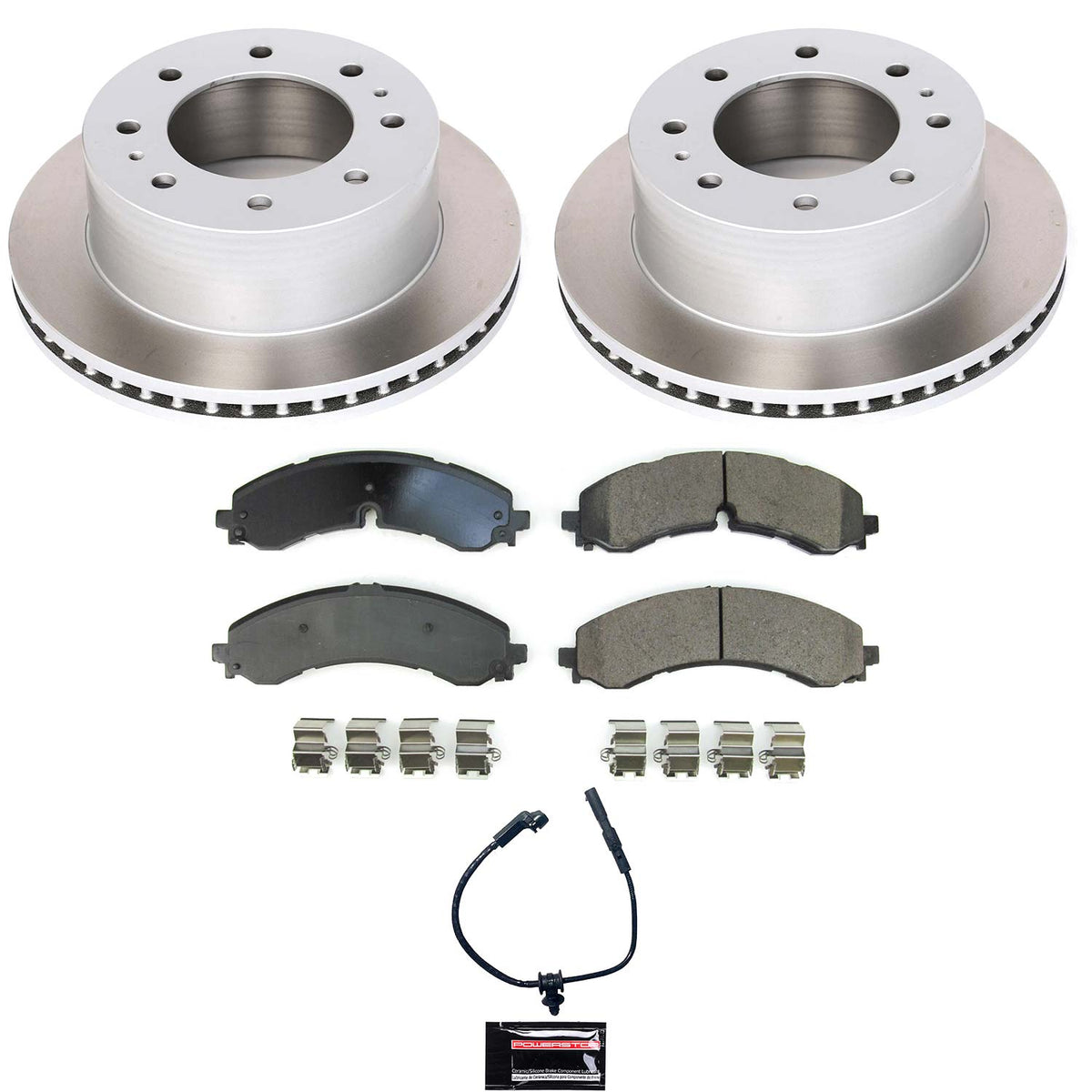 Power Stop 20-22 GMC Sierra 3500 HD Rear Semi-Coated Rotor Kit