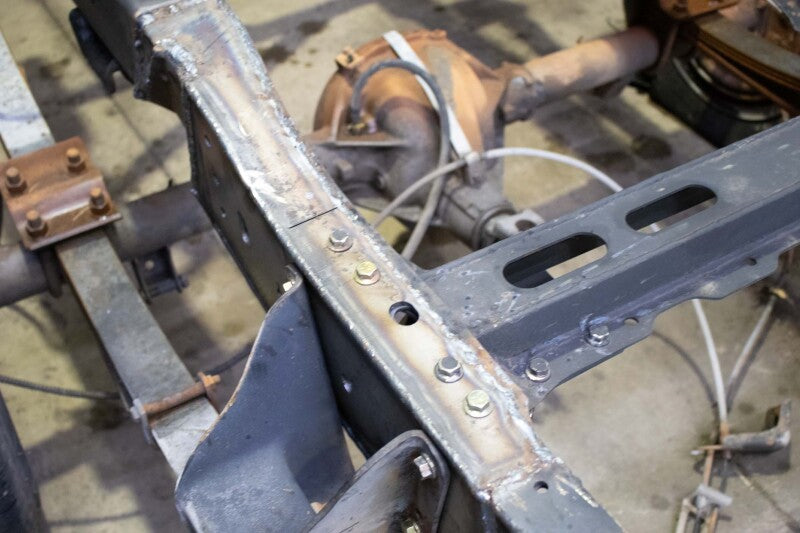 Rust Buster 73-87 Chevy C10 Leaf Spring Frame Repair Kit - Right