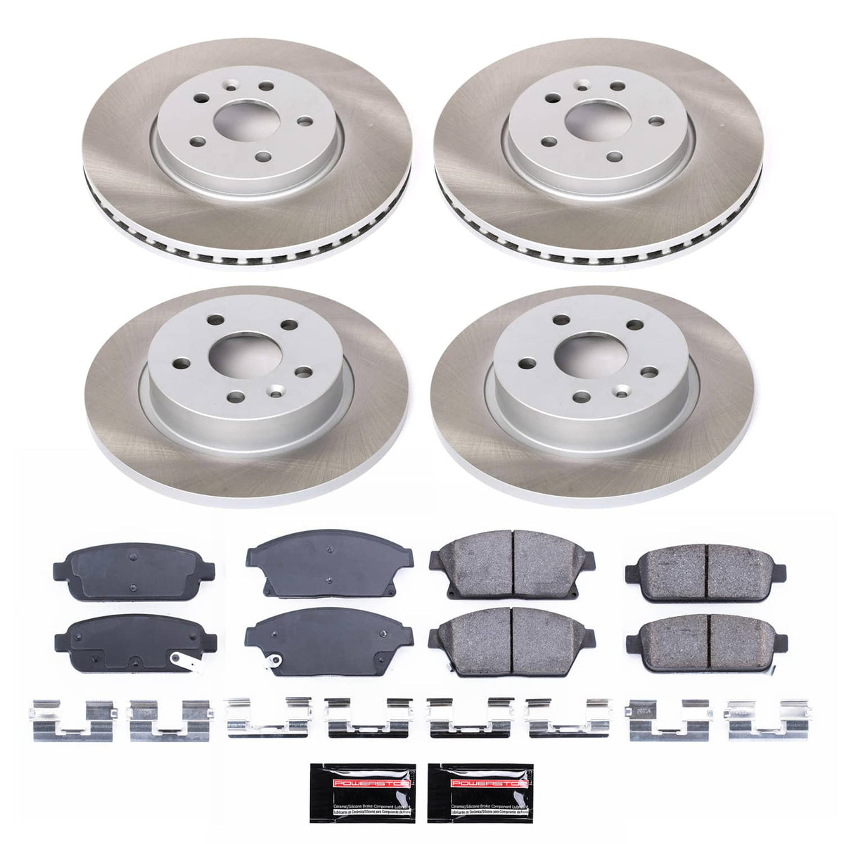 Power Stop 13-17 Buick Encore Front and Rear Semi-Coated Rotor Kit