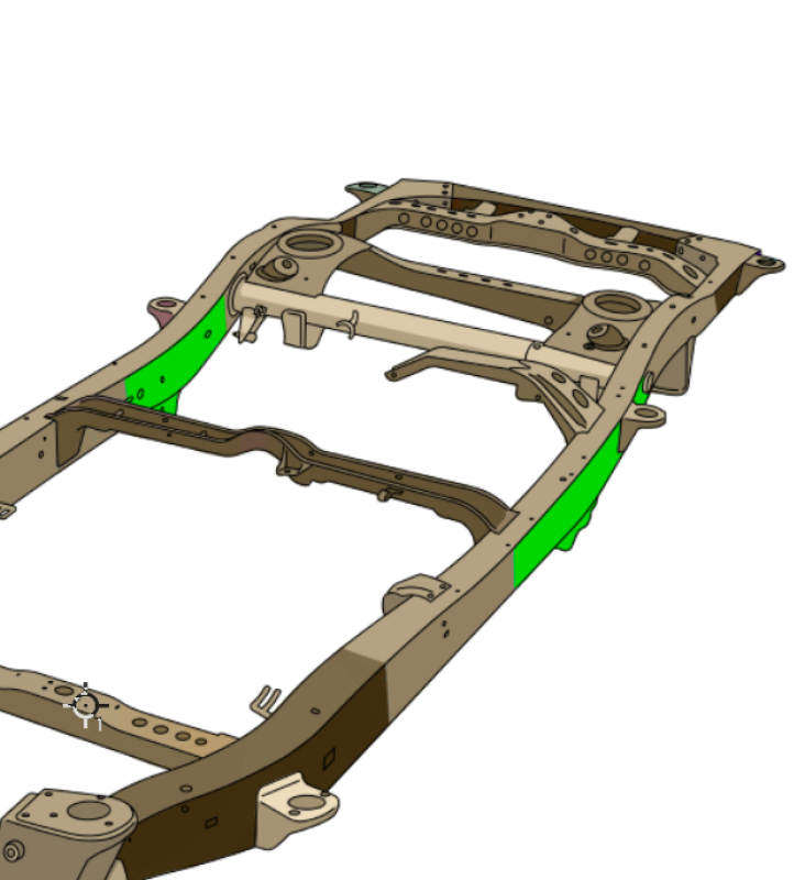 Rustbuster 01-07 Toyota Sequoia Mid Frame Section - Right