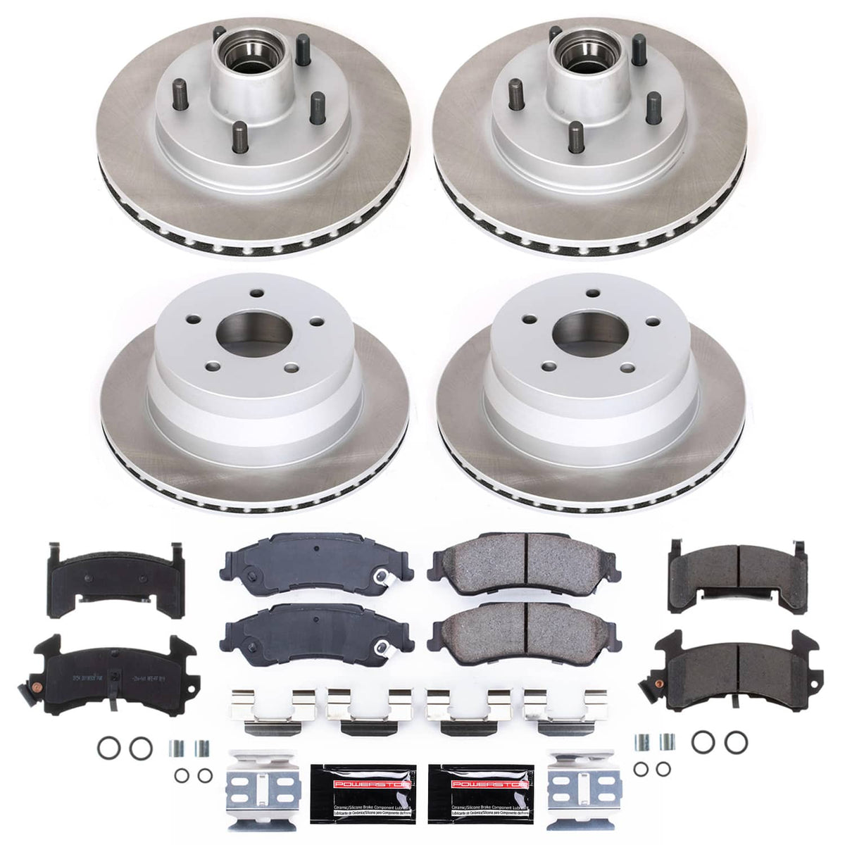 Power Stop 98-03 Chevrolet S10 Front and Rear Semi-Coated Rotor Kit