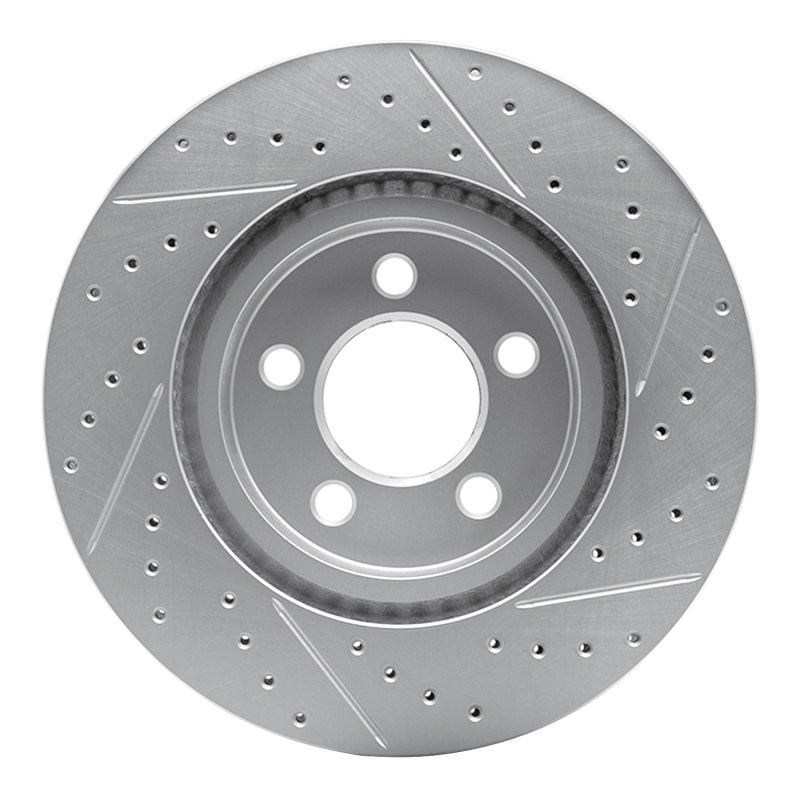 R1 67-70 Chevrolet Biscayne Front Left Drilled & Slotted Geo-Carbon Rotor