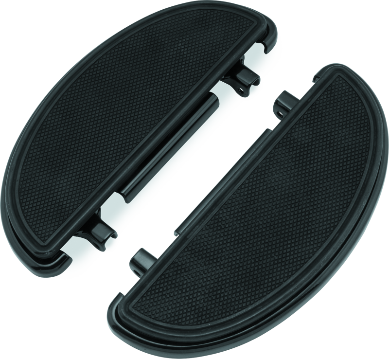 Bikers Choice 82-Up FLH FLT 86-17 FLST Black Half-Moon Floorboard Kit