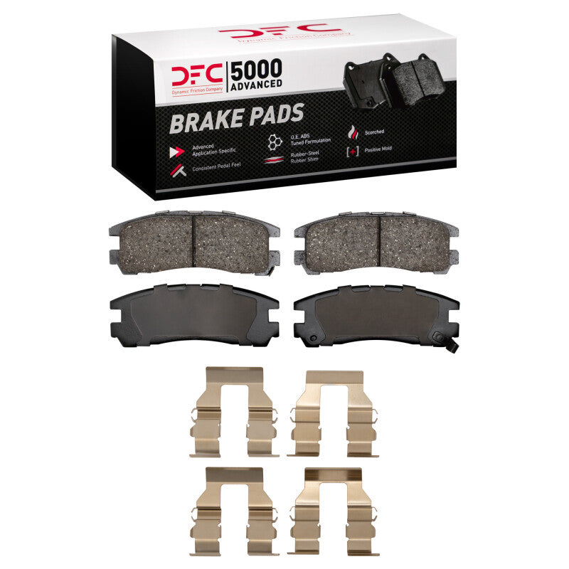 DFC 92-12 Chrysler Sebring Rear 5000 Advanced Ceramic Brake Pads and Hardware Kit