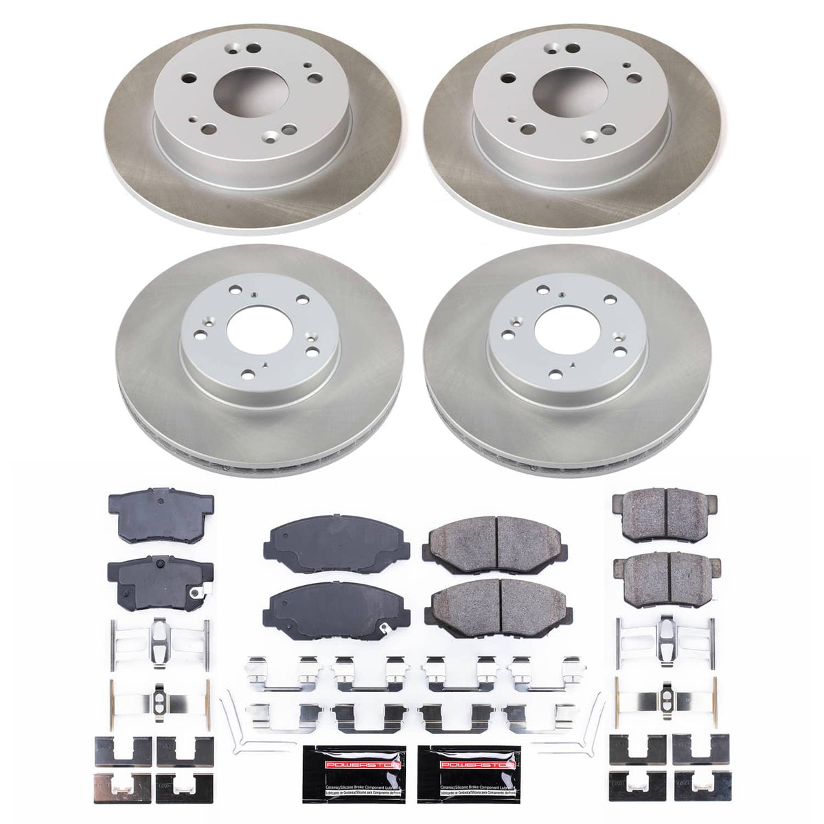 Power Stop 14-15 Acura ILX Front and Rear Semi-Coated Rotor Kit