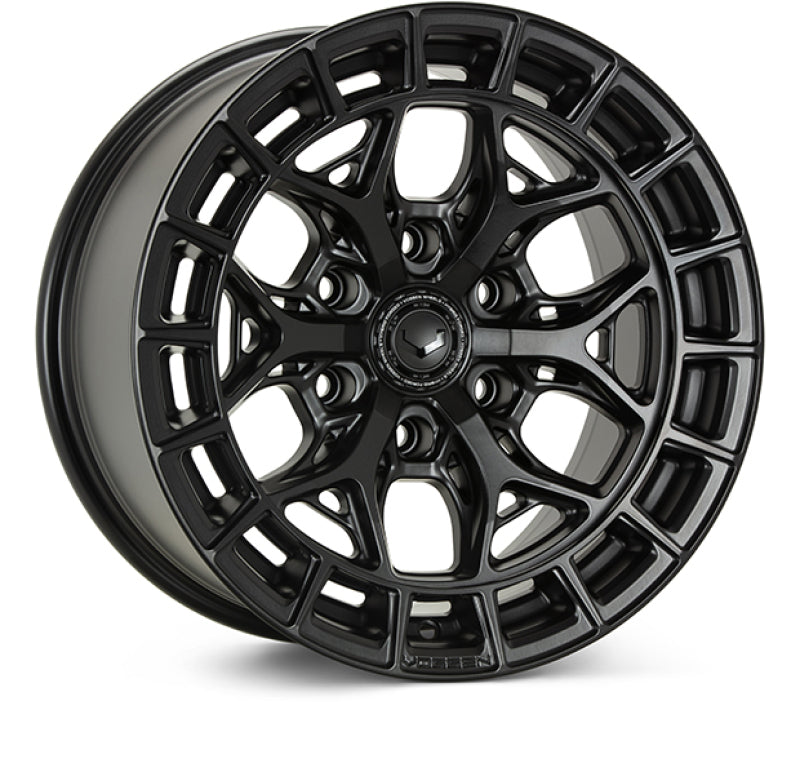 Vossen HFX-6 22x12 - 6x139.7 - ET-44 - Ultra Deep - 106.1 - Satin Black Wheel