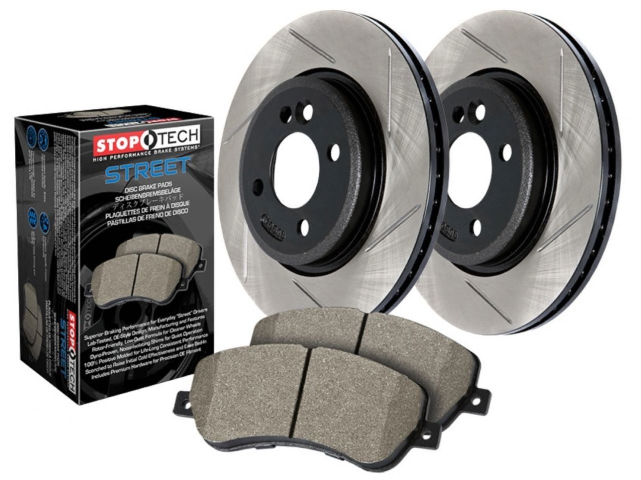 Street Axle Pack Drilled & Slotted, Rear