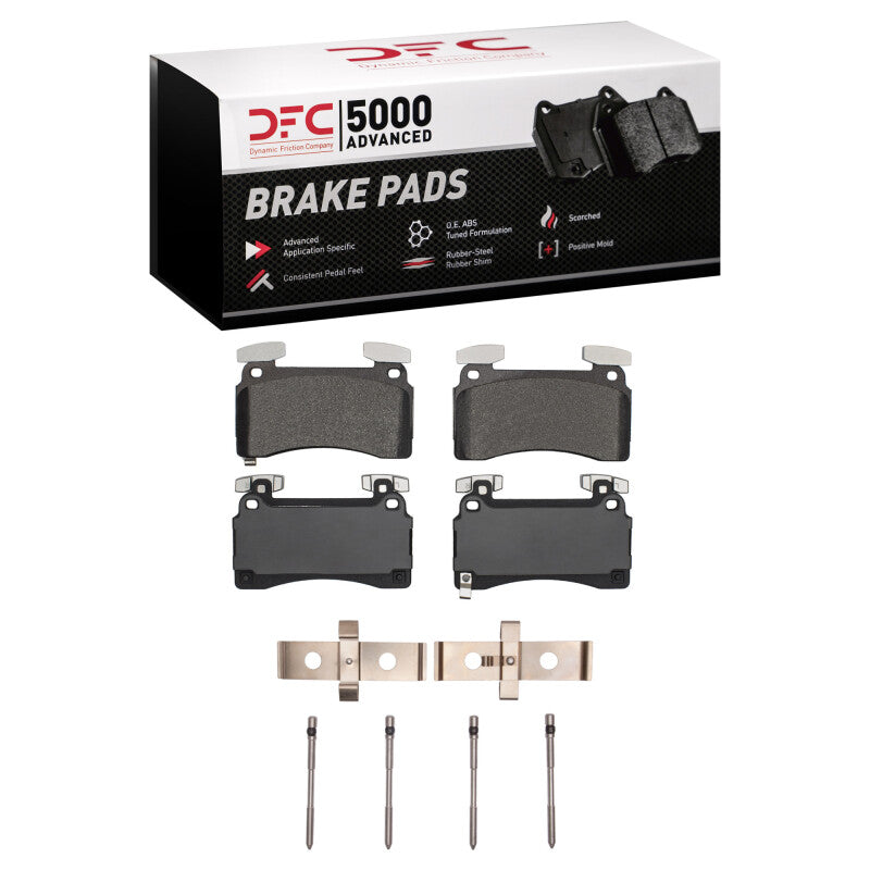 DFC 17-22 Acura NSX Rear 5000 Advanced Low Metallic Brake Pads and Hardware Kit