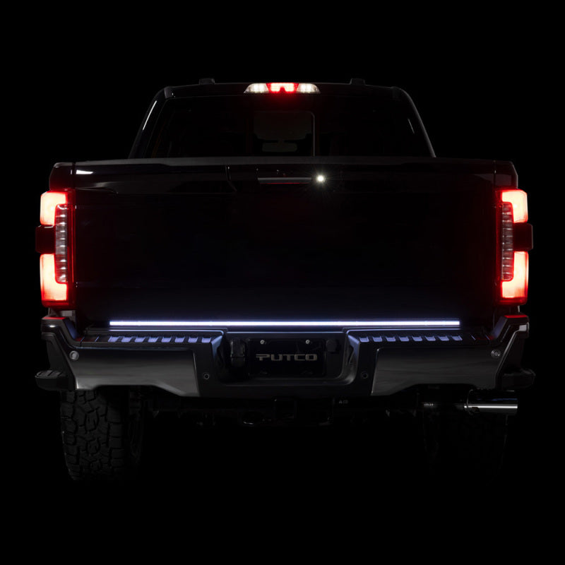 Putco 2024+ Ford F150 w/Factory LED Tail Light & OBS 60in Freedom Blade Tailgate Light Bar