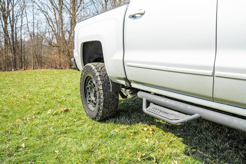 Corsa 14-16 Chevy Silverado 3.0in Catback Front Axle Exit Exhaust w/ Twin 4.0in Polished Pro Tips