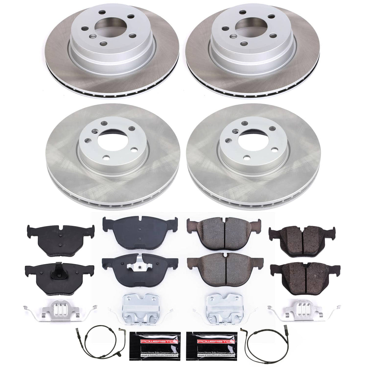 Power Stop 07-10 BMW X5 Front and Rear Semi-Coated Rotor Kit