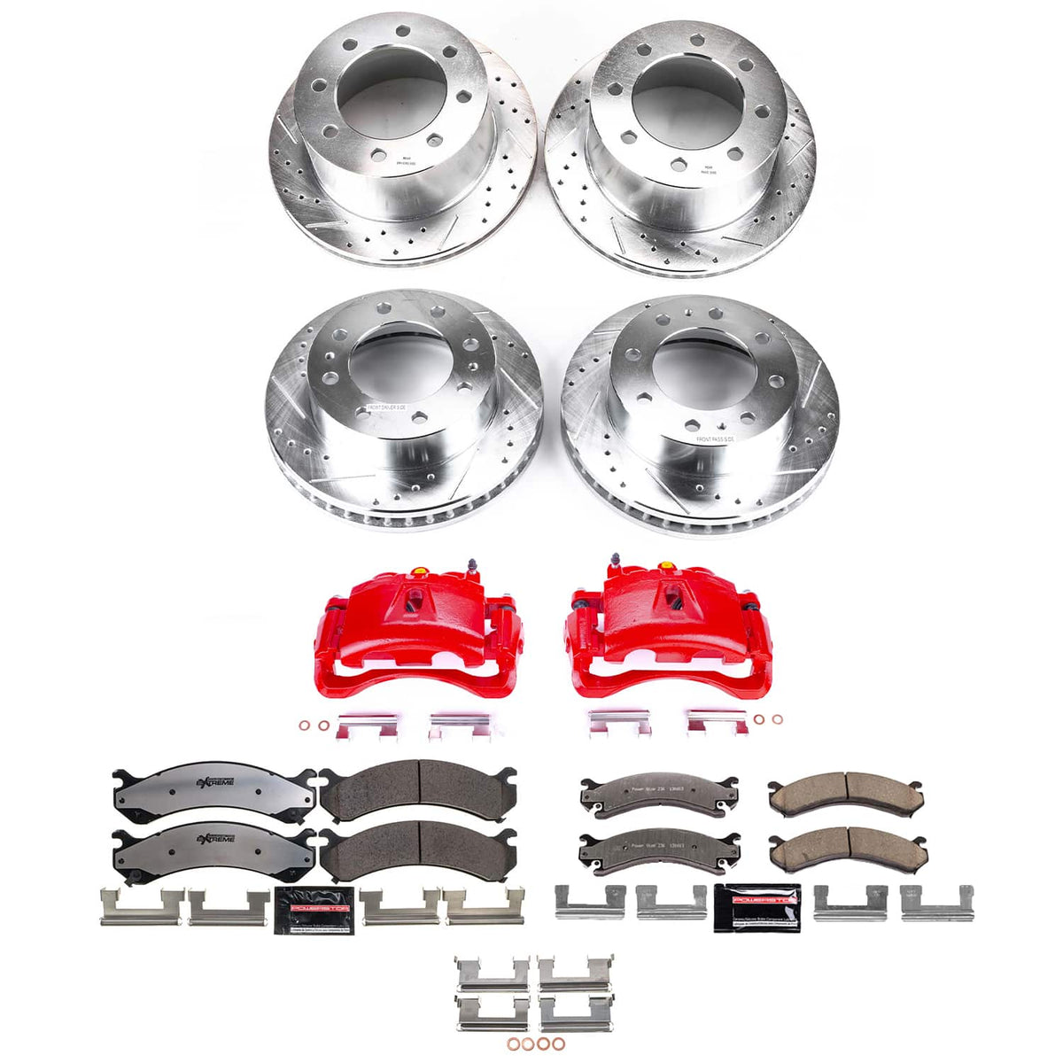 Power Stop 07-10 GMC Sierra 3500 HD Front and Rear Z36 Truck & Tow Kit w/Calipers