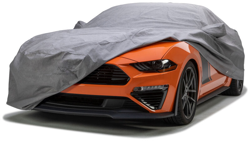 Covercraft 10-14 Ford Mustang W Custom 5-Layer Indoor Car Cover With Black Mustang Pony Logo