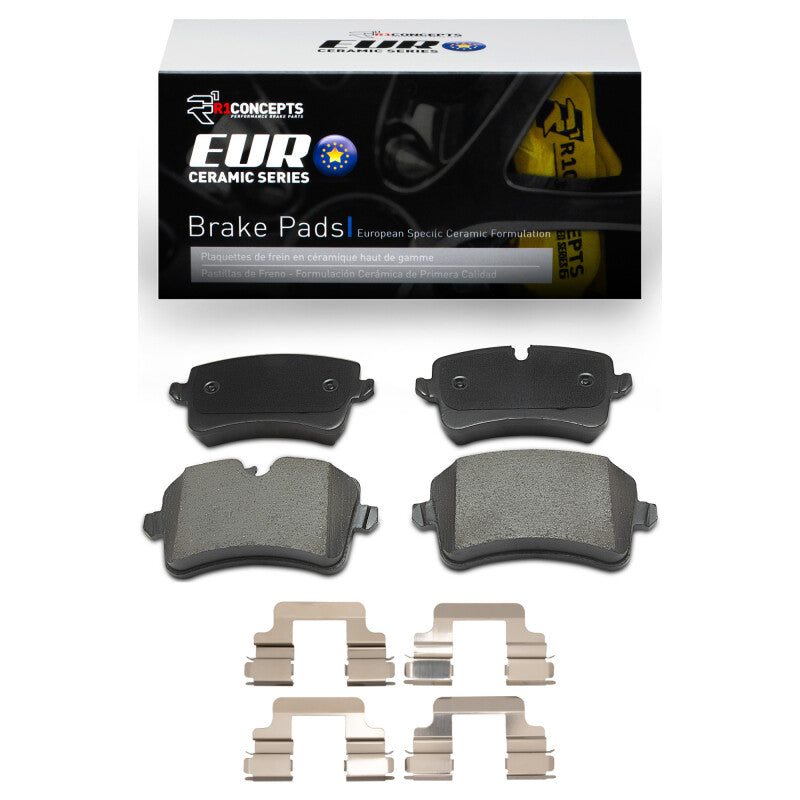R1 2011-2023 Audi A6 (USA/Canada) Rear R1 Euro Ceramic Pads & Hardware Kit