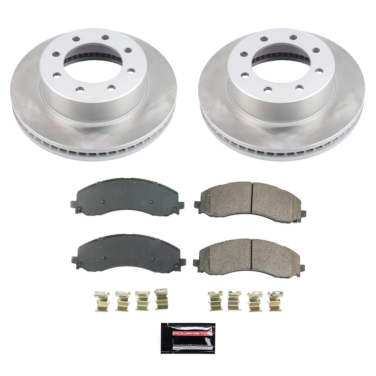 Power Stop 19-22 Ram 3500 Front Semi-Coated Rotor Kit