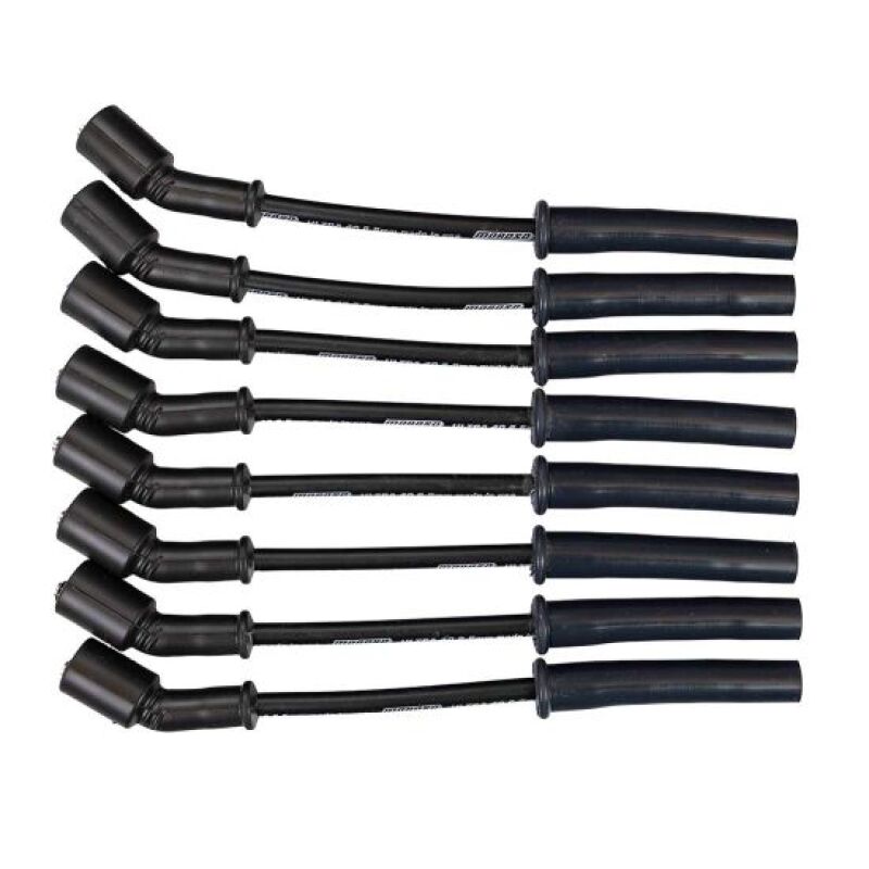 Moroso GM GenV LT1/LT4 5.3L/6.2L/6.6L Ultra 40 8.5mm Multi-Angle Boot Spark Plug Wire Set - Black
