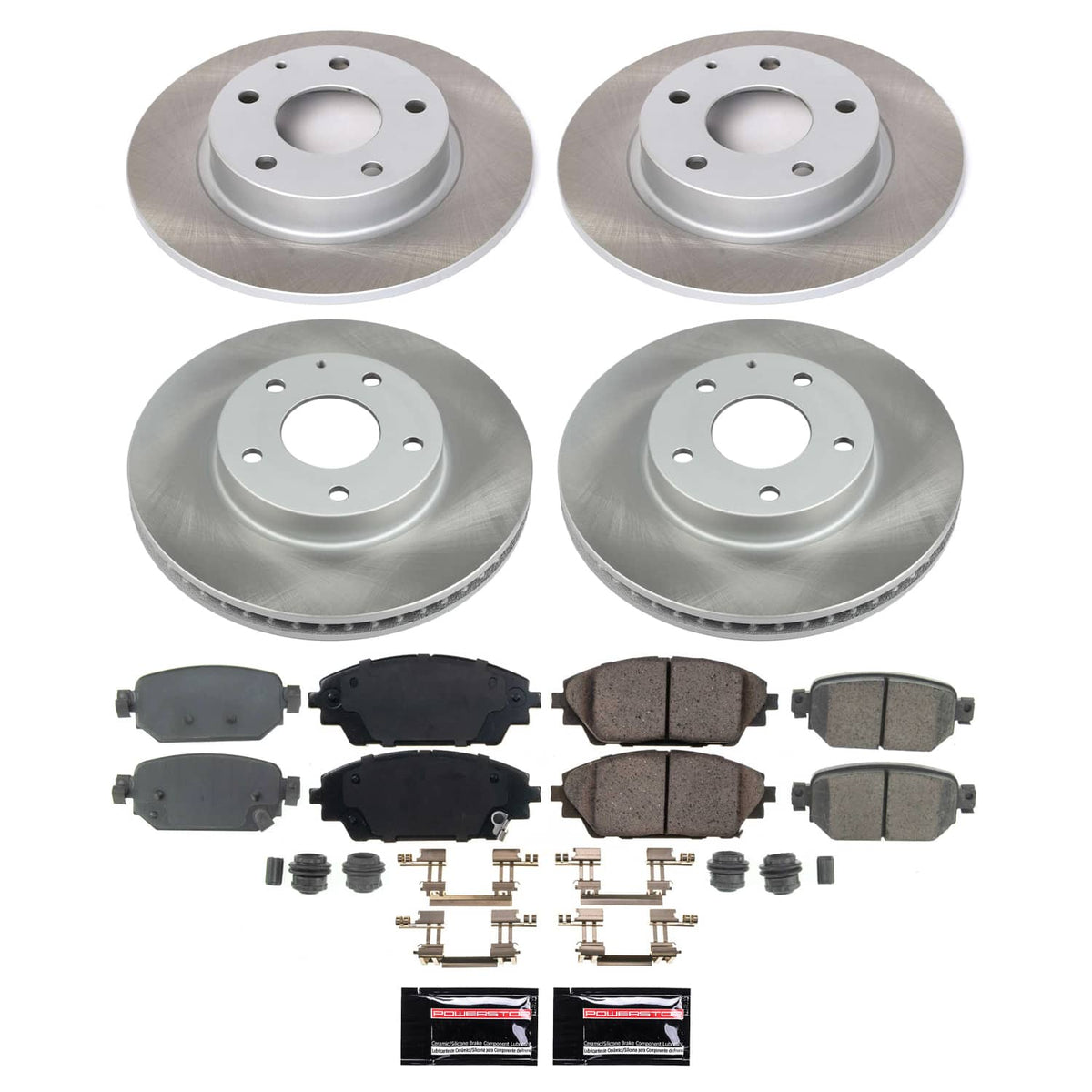 Power Stop 19-21 Mazda CX-3 Front and Rear Semi-Coated Rotor Kit