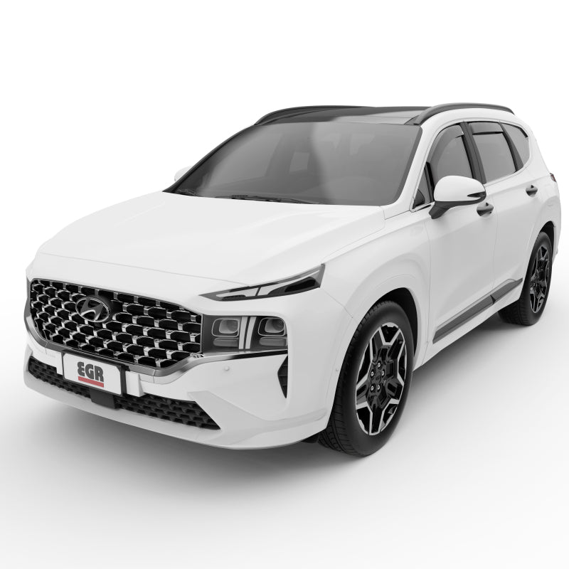 EGR 4pc Smoked Finished In-Channel Window Visors 19-23 Hyundai Santa Fe