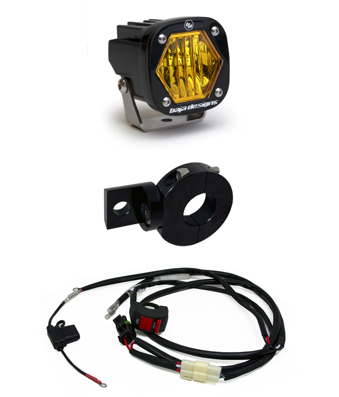 Baja Designs S1 Wide Cornering Electric Start Pit Bike LED Light