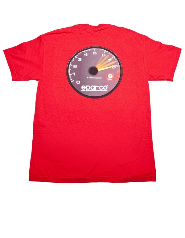 Sparco T-Shirt Tach Tri Black MED