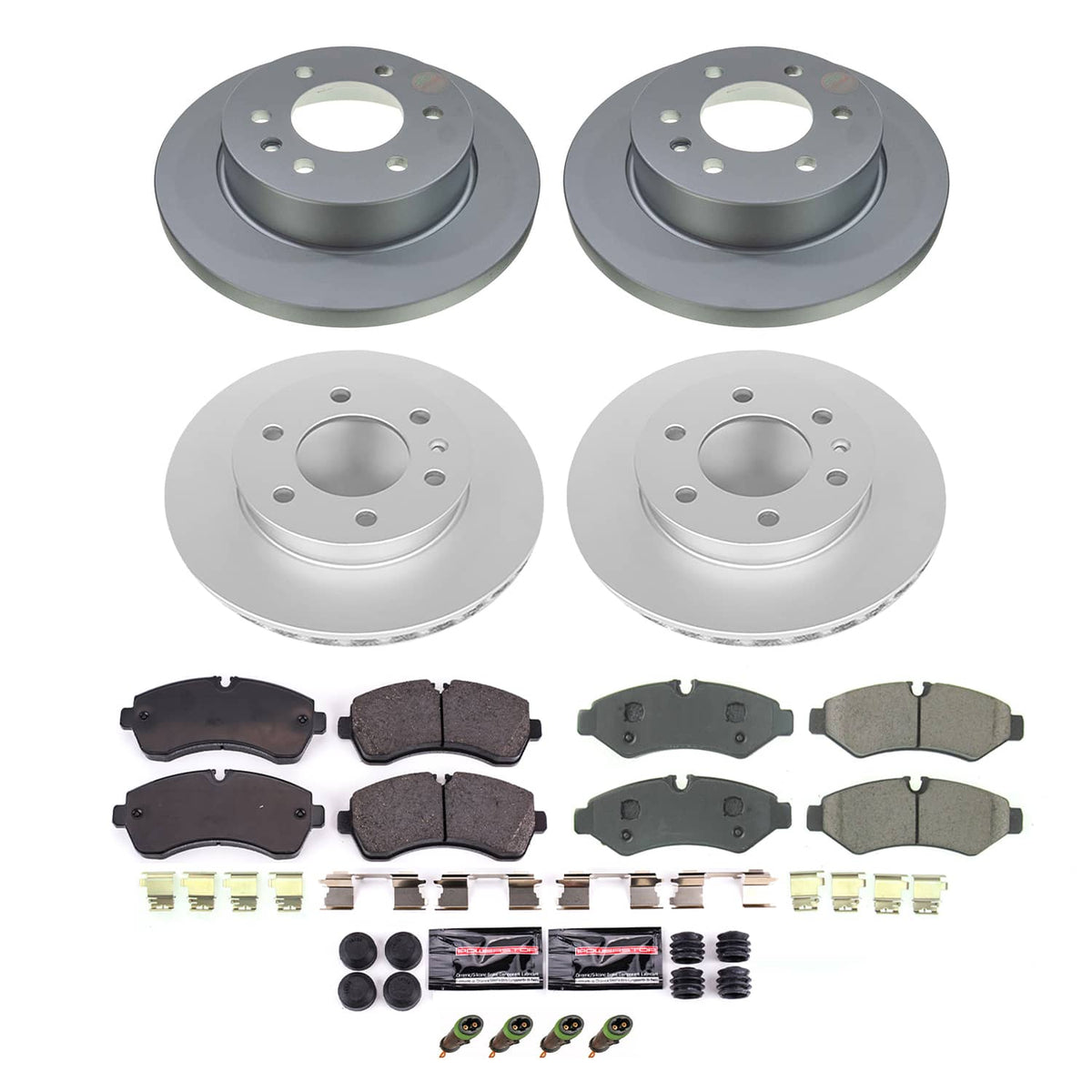 Power Stop 19-21 Mercedes-Benz Sprinter 2500 Front and Rear Z23 Coated Brake Kit