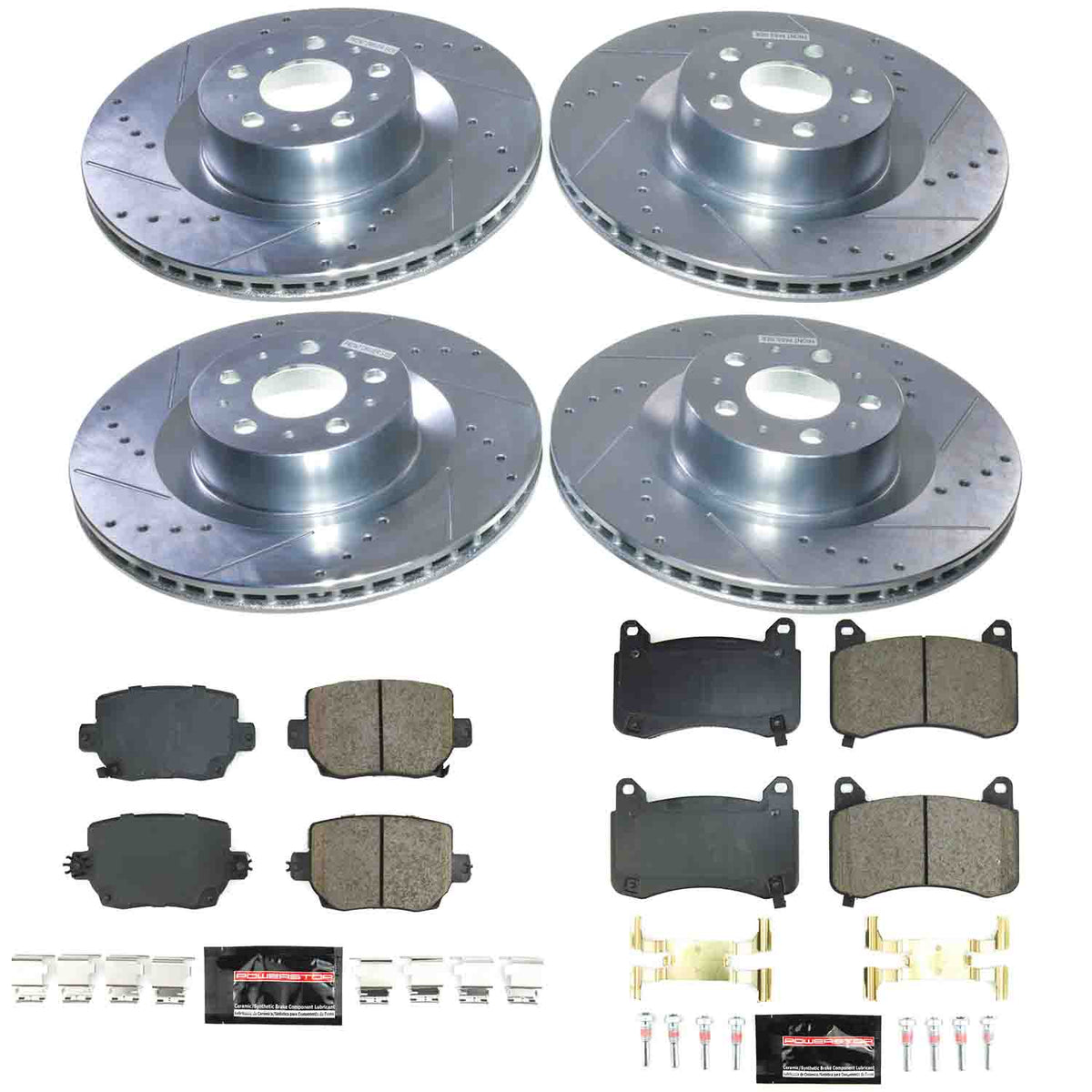 Power Stop 20-24 Tesla Y Front and Rear Z23 Evolution Brake Kit