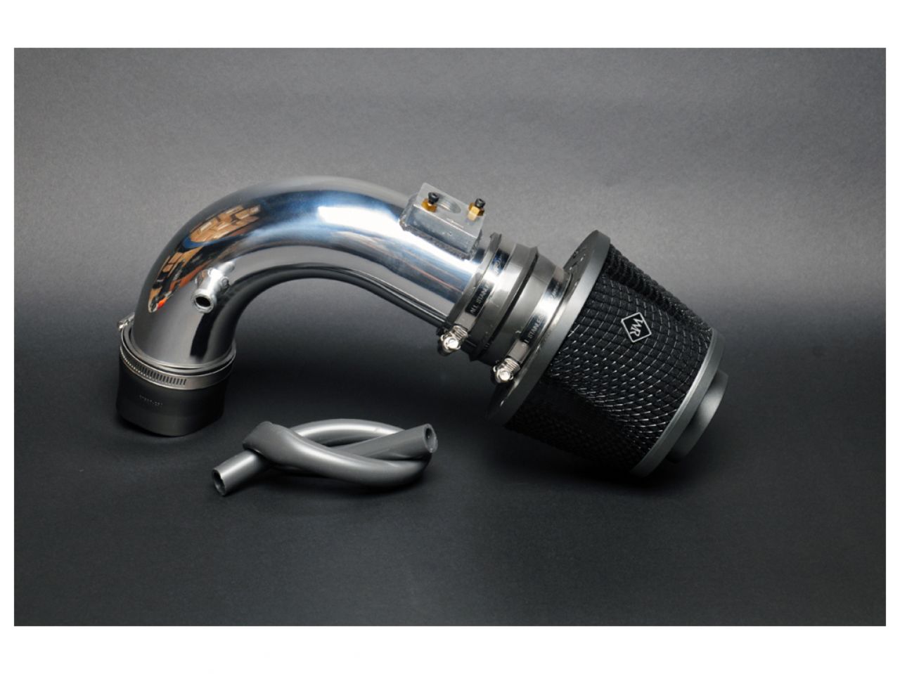 Weapon R 12 Toyota Matrix 2.4L Gunmetal/Blk Foam Filter Polished Dual Velocity Secret Weapon Intake