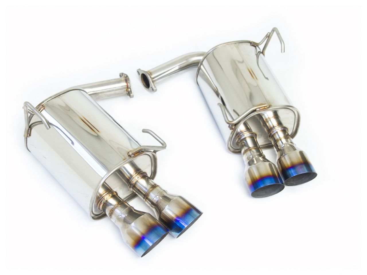 Invidia 15+ Subaru STI 4Dr Q300 Single Layer Titanium Burnt Quad Tip Cat-Back Exhaust