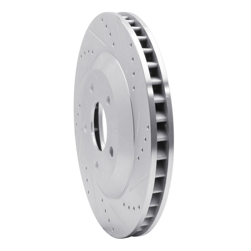 R1 97-9 Chevrolet Corvette Left Front Drilled Black Brake Rotor