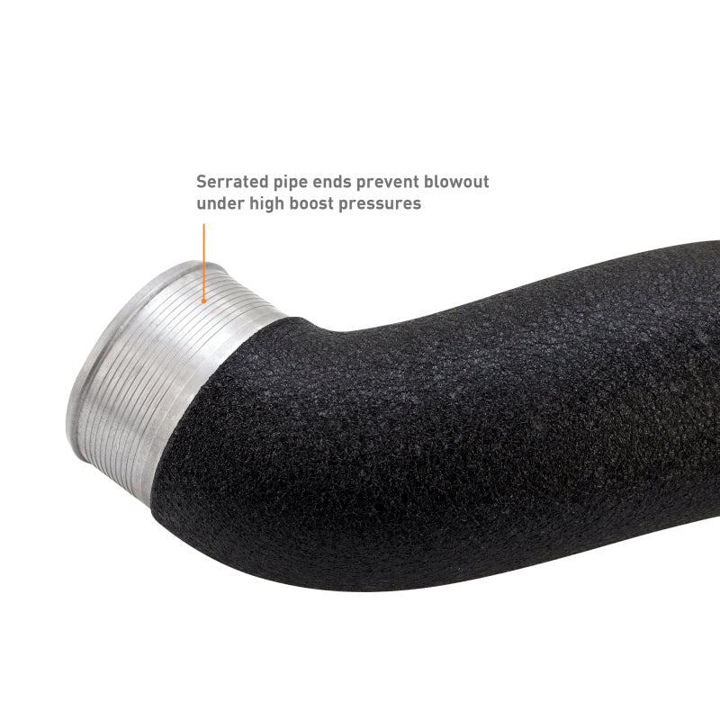 Mishimoto 2024+ Ford Mustang EcoBoost Charge Pipes -  Wrinkle Black