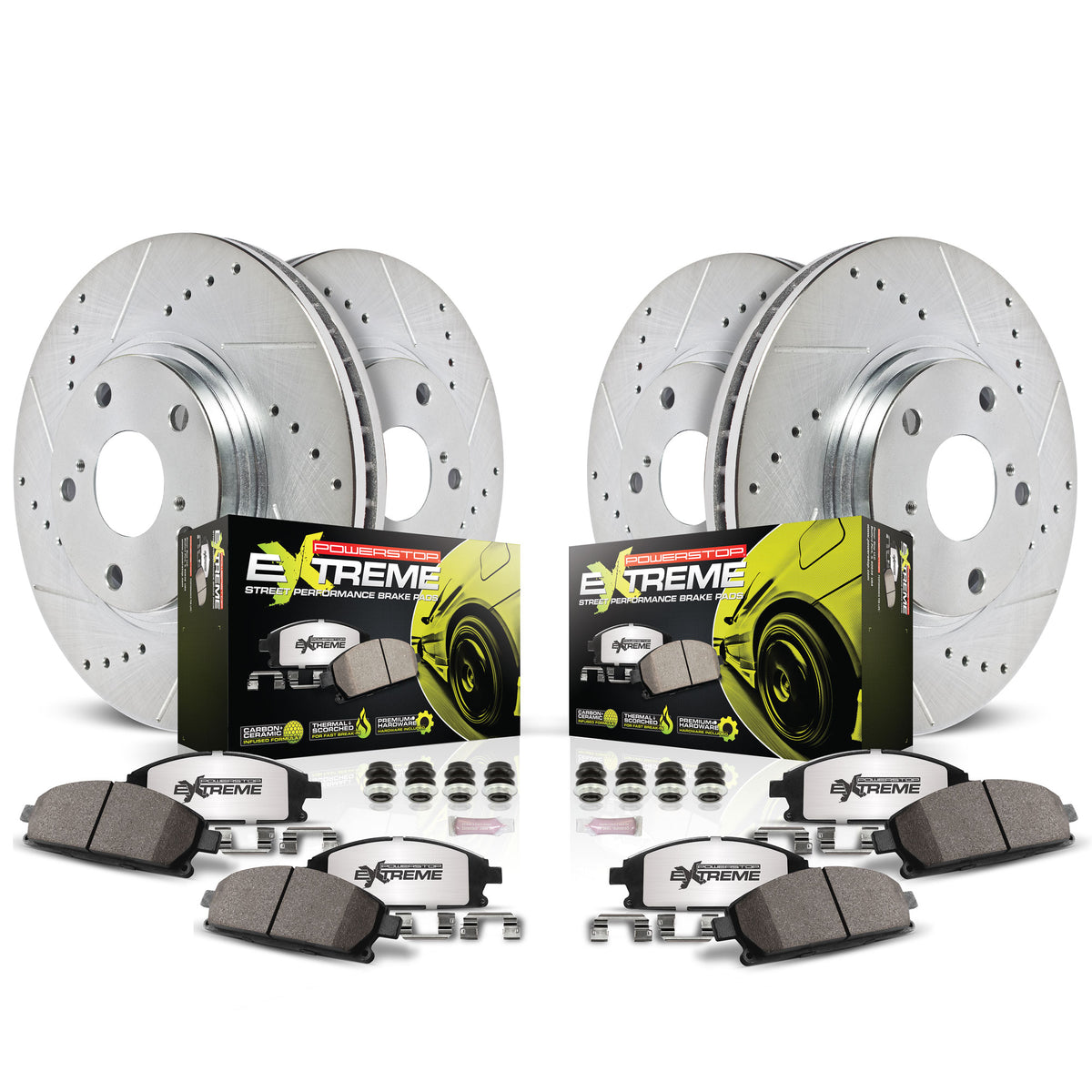 Power Stop 20-24 Tesla Y Front and Rear Z26 Street Brake Kit