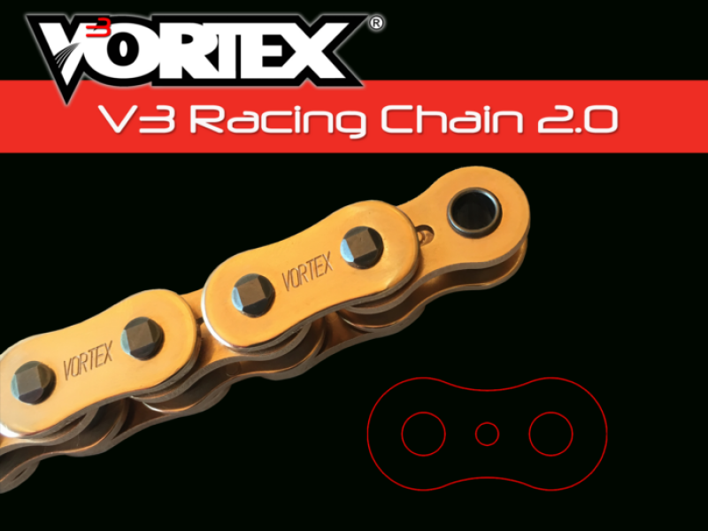 Vortex Racing V3 2.0 Chain 530SX3-110- Gold