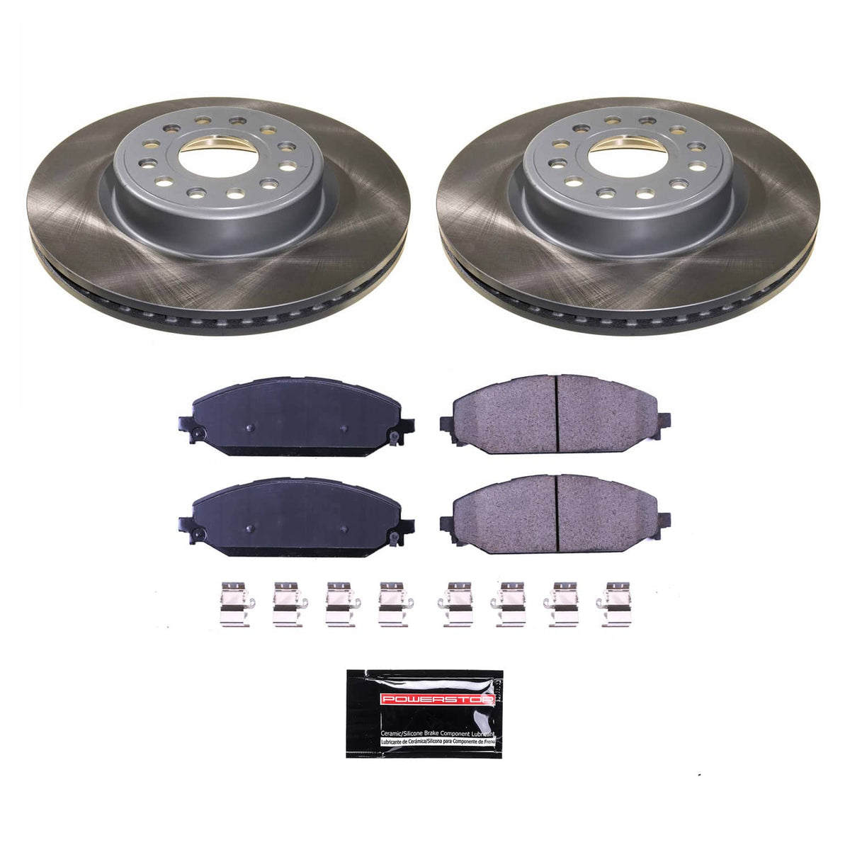 Power Stop 19-23 Ram 1500 Front Semi-Coated Rotor Kit
