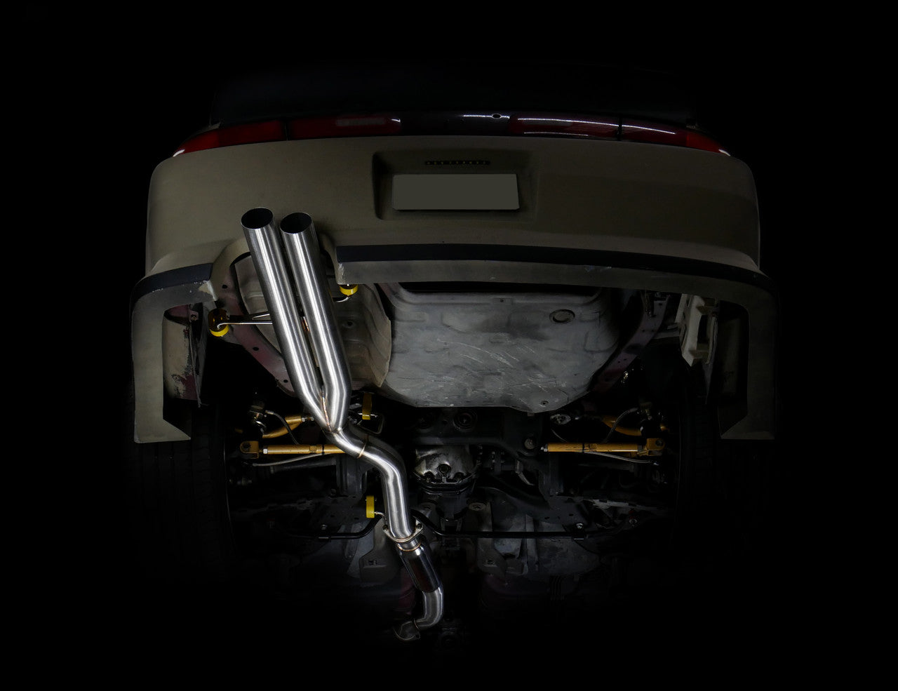 ISR Performance Series II - EP Dual Tip Blast Pipe Exhaust System - Resonated - 95-98 Nissan 240sx