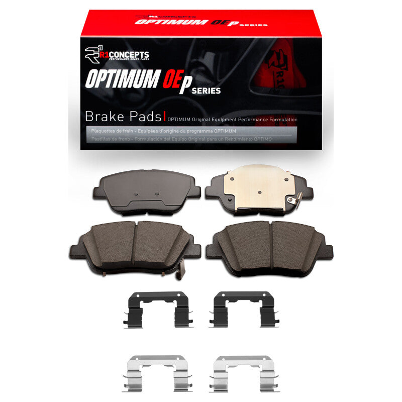 R1 09-16 Hyundai Sonata Front Optimum OE Brake Pads & Hardware Kit