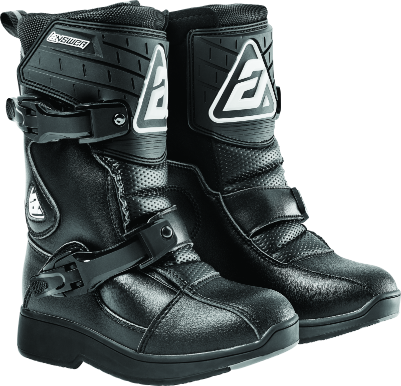 Answer Peewee Boot Black Youth Size - 11