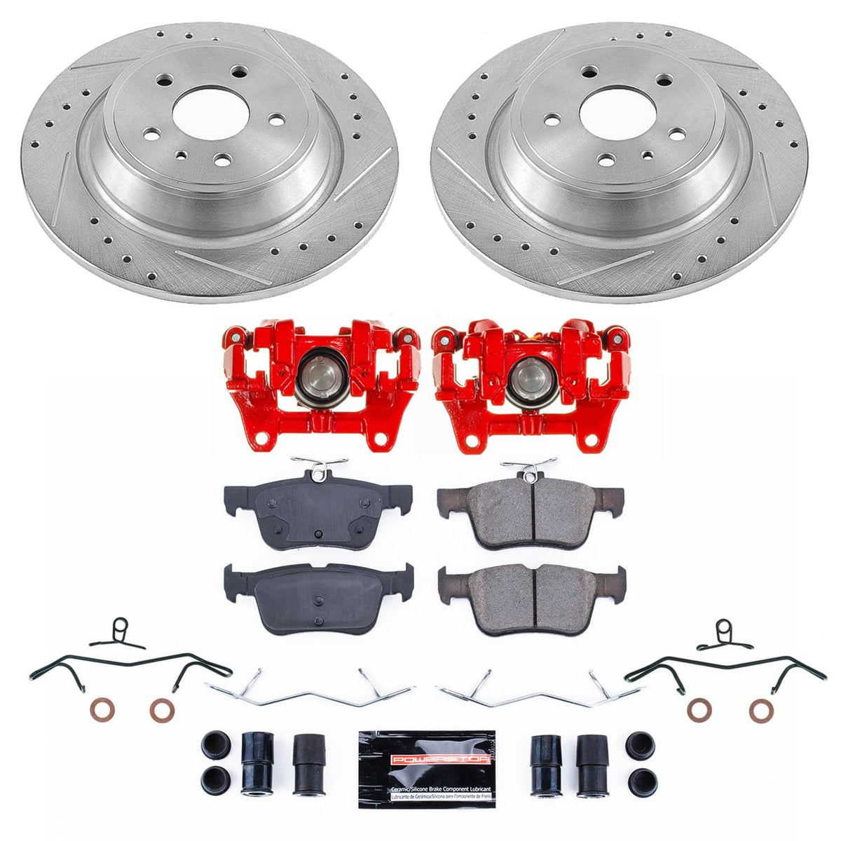 Power Stop 15-16 Lincoln MKZ Rear Z23 Evolution Kit w/Calipers